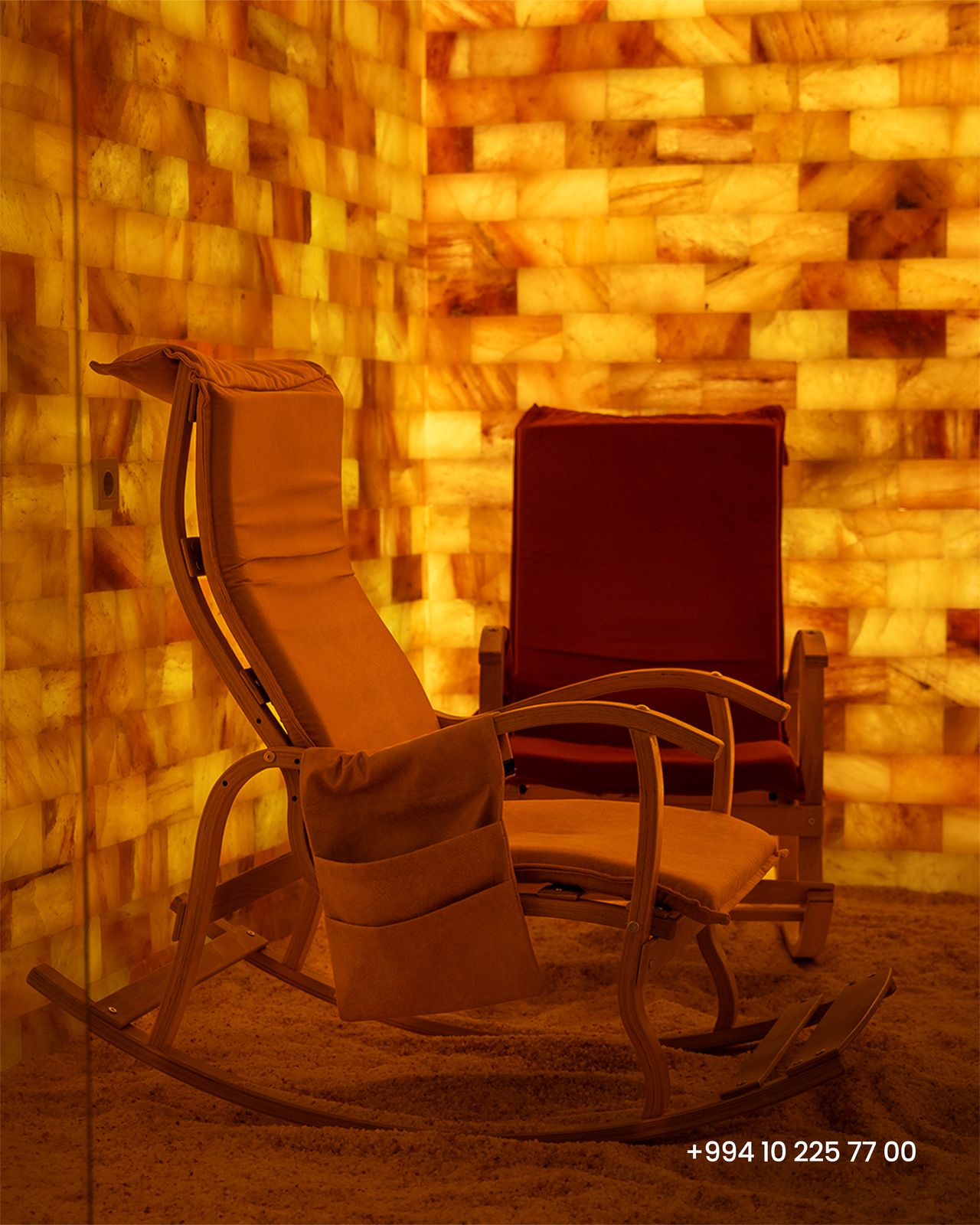Halotherapy salt room at Nafta Sanatorium